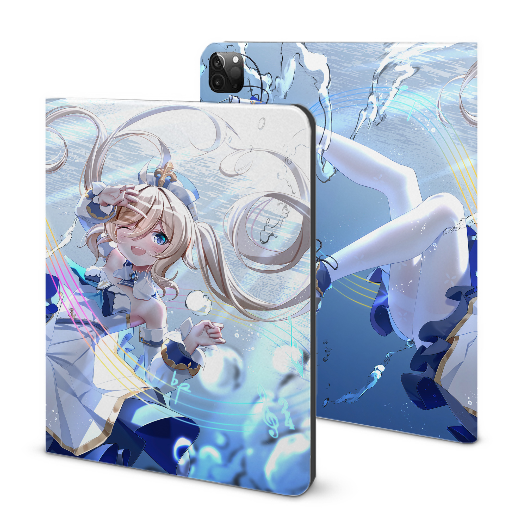 げんし神 genshin IPadケース ペンホルダー付き ブックスタイルデザイン
